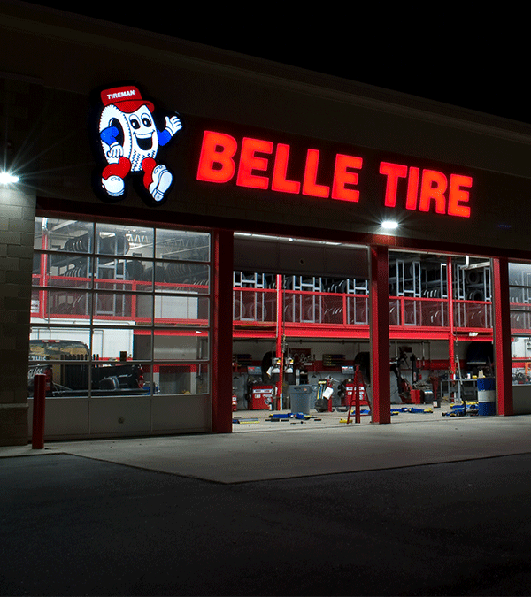 Belle Tire Signage Design and Install