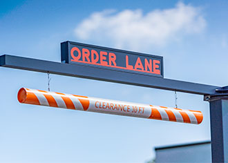 Dunkin Donuts Clearance Bars Signage