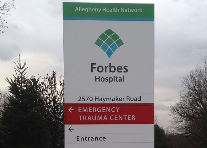 Forbes Hospital Signage by Allen Industries