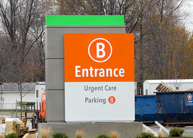 Outdoor Hospital Signage by Allen Industries