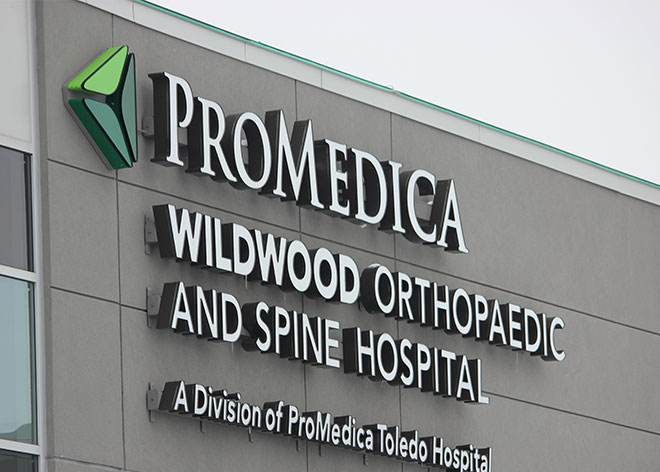 Promedica Hospital Signage by Allen Industries