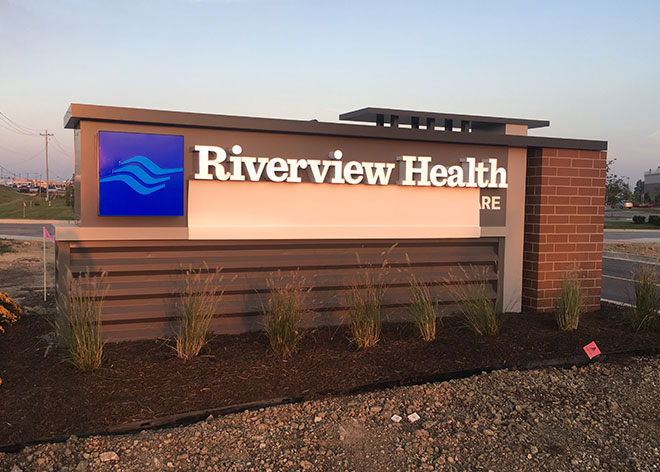 Riverview Health Medical Signage by Allen Industries