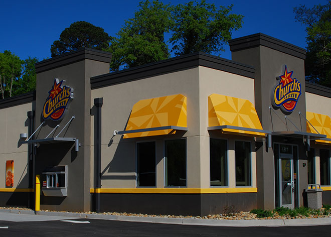 QSR Signage Churchs Chicken by Allen Industries