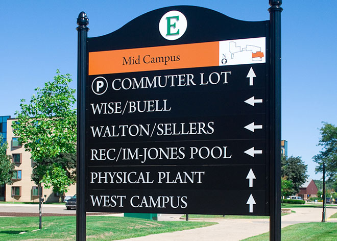 Eastern Michigan University Signage by Allen Industries