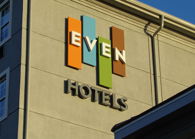 Even Hotels Allen Industries Hospitality Signage