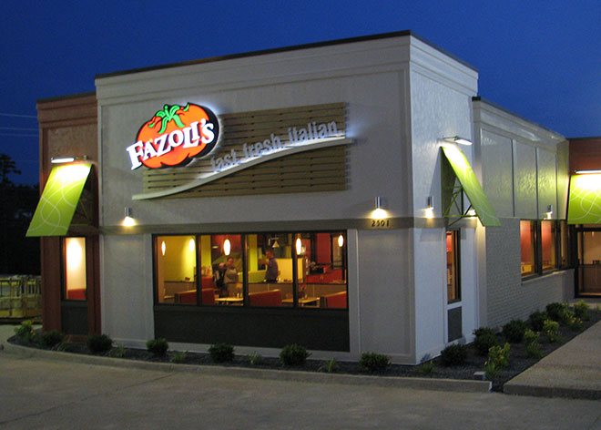 QSR Signage Fazolis by Allen Industries