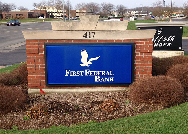 Allen Industries by First Federal Bank Signage
