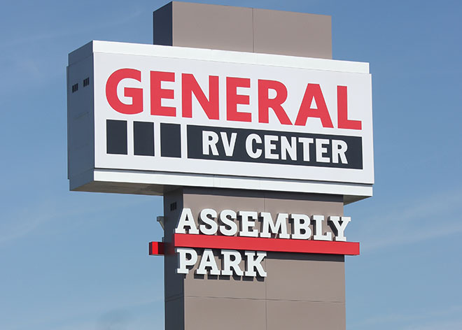 Retail Signage General RV Center by Allen Industries