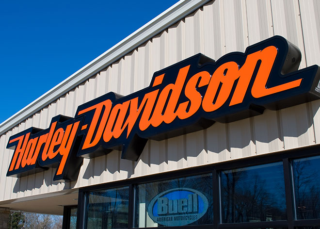 Allen Industries by Harley Davidson Signage 