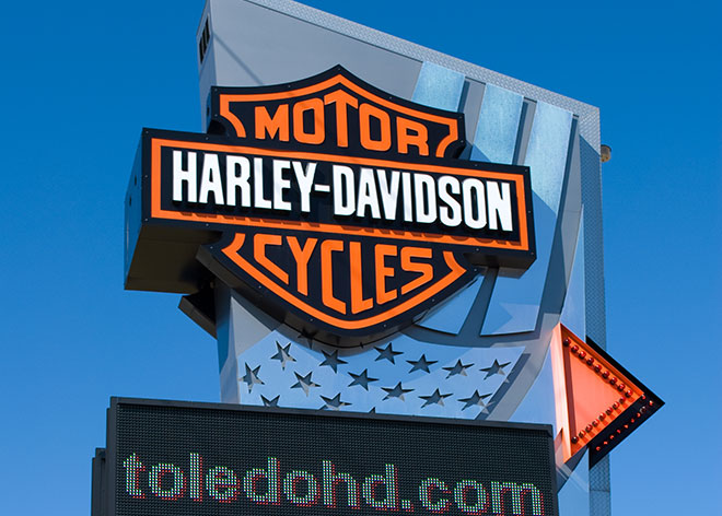 Harley Davidson Signage by Allen Industries