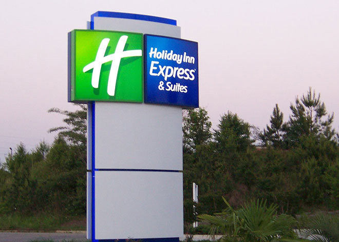 Holiday Inn Express Allen Industries Hospitality Signage