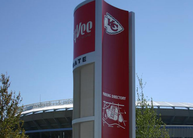 Kansas City Chiefs Stadium Signage by Allen Industries
