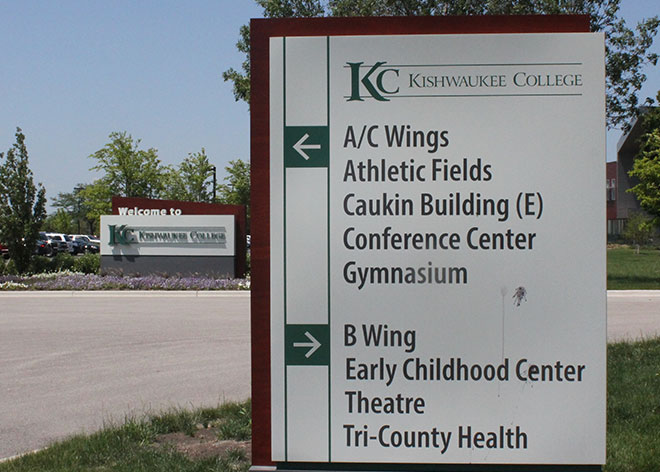 Kishwaukee College Signage by Allen Industries