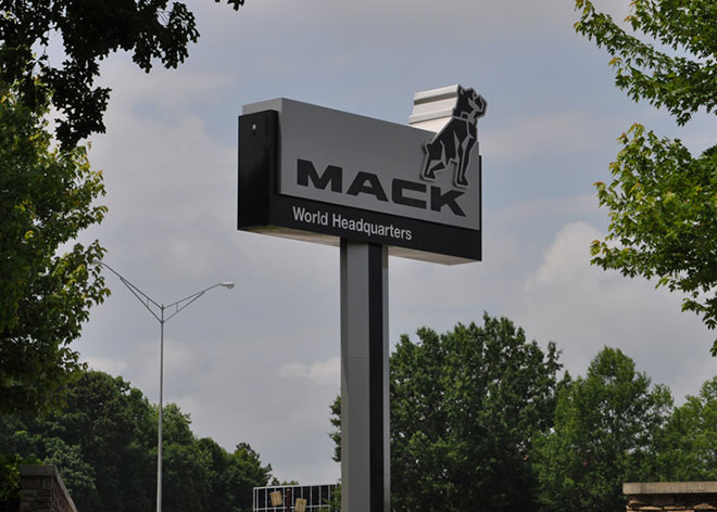 Allen Industries Designed Mack Truck Signage 