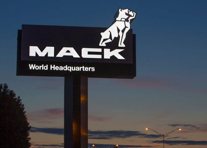 Mack Truck Signage Installed By Allen Industries