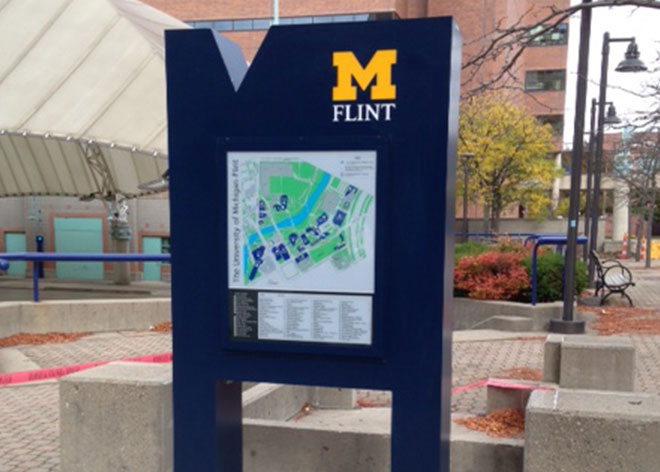 Michigan University Signage by Allen Industries