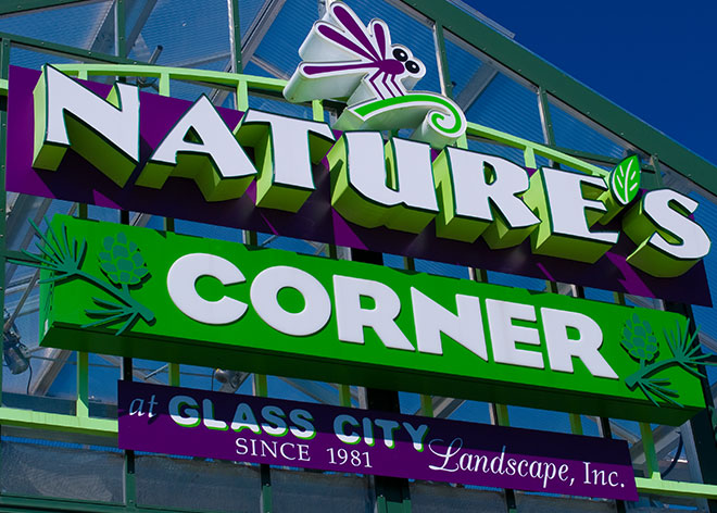 Natures Corner Custom Signage by by Allen Industries