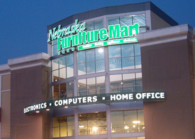 Retail Signage Nebraska Furniture Mart by Allen Industries