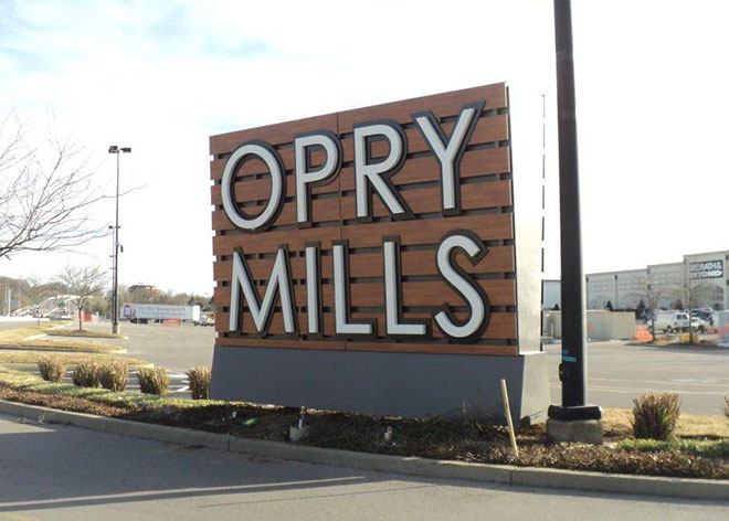 Opry Mills Custom Signage by Allen Industries