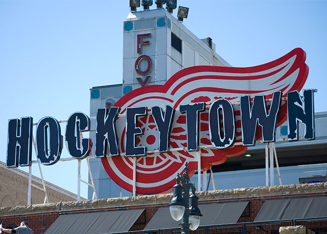 Hockeytown Stadium Signage by Allen Industries