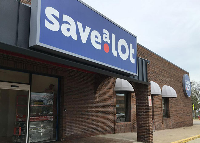 Save-a-Lot Allen Industries Grocers Signage