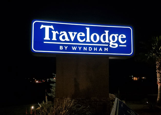 Travelodge Allen Industries Hospitality Signage